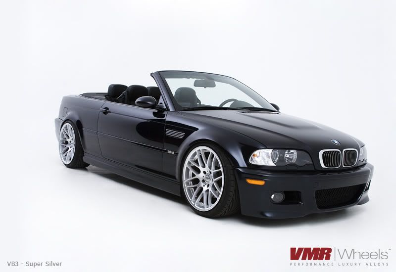 Vmr Wheels Bmw E46 M3 Carbon Black Vb3 Super Silver Photoshoot